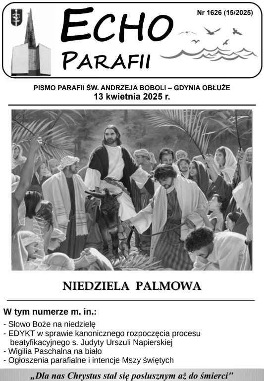 Okładka Echa Parafii 15/2025