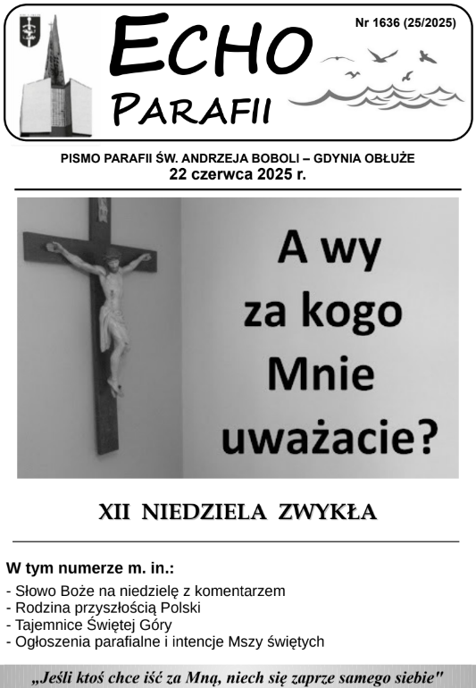 Okładka Echa Parafii 25/2025