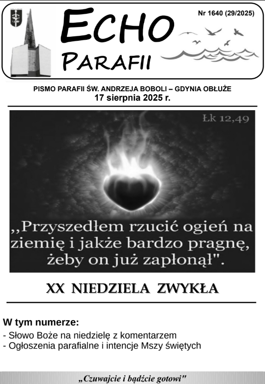 Okładka Echa Parafii 29/2025