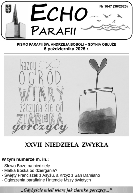 Okładka Echa Parafii 36/2025