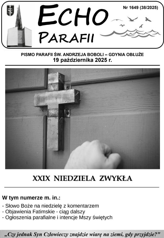 Okładka Echa Parafii 38/2025