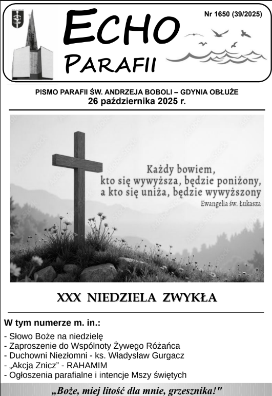 Okładka Echa Parafii 39/2025