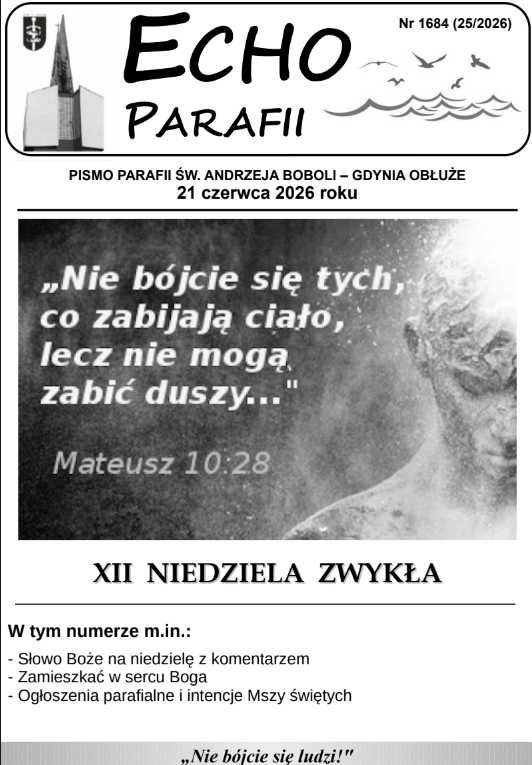 Okładka Echa Parafii 25/2026