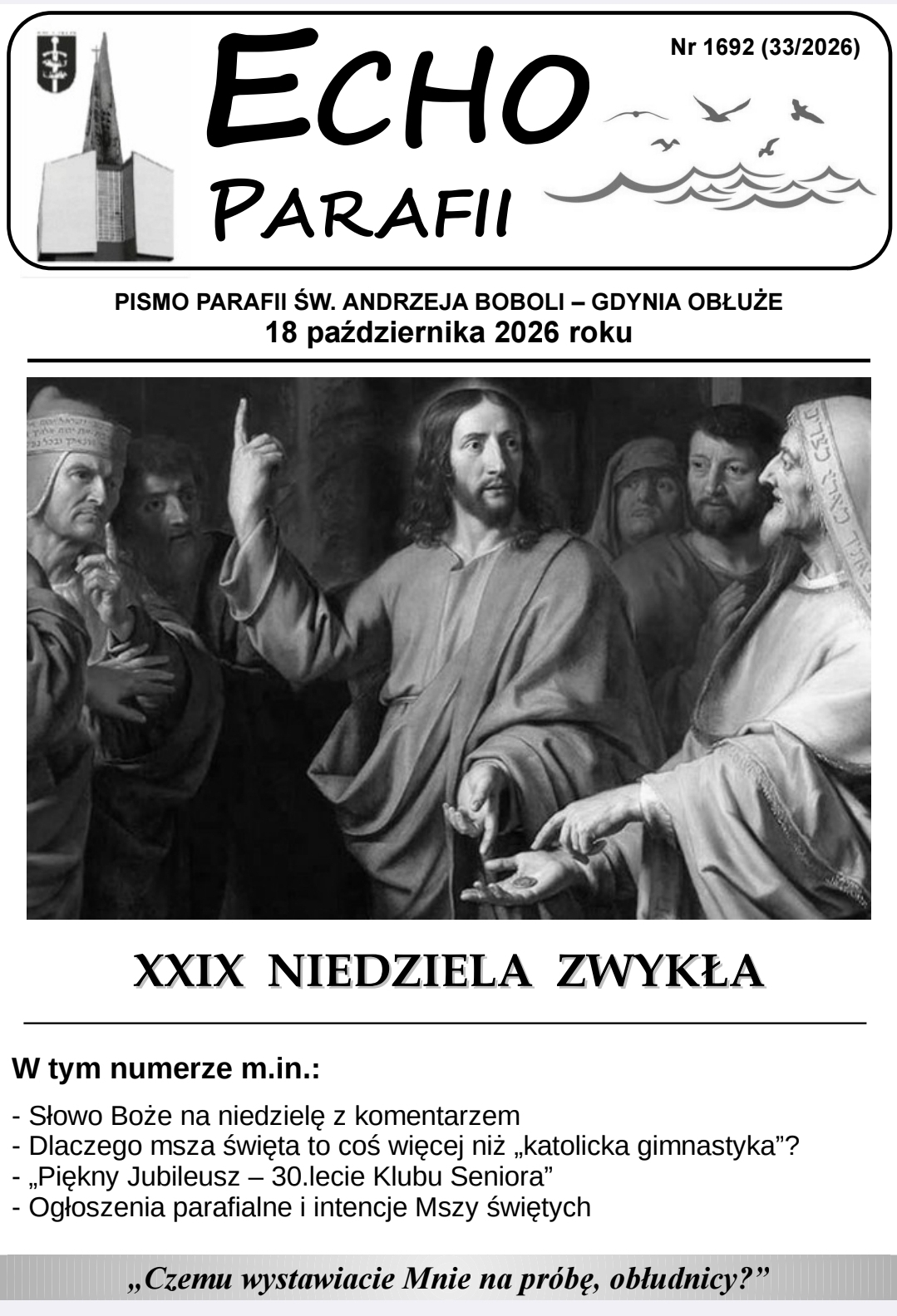 Okładka Echa Parafii 33/2026